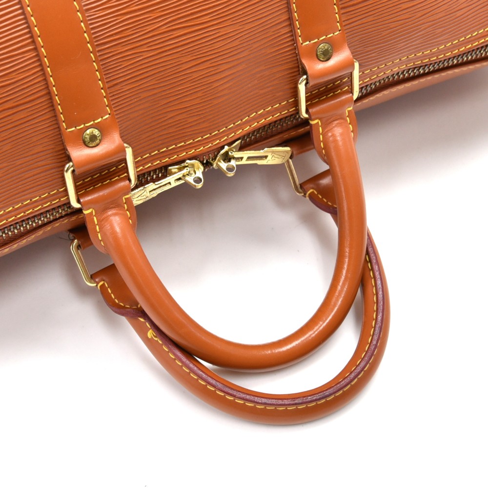 Louis Vuitton Cipango Gold Epi Leather Keepall 45cm Weekend/Travel