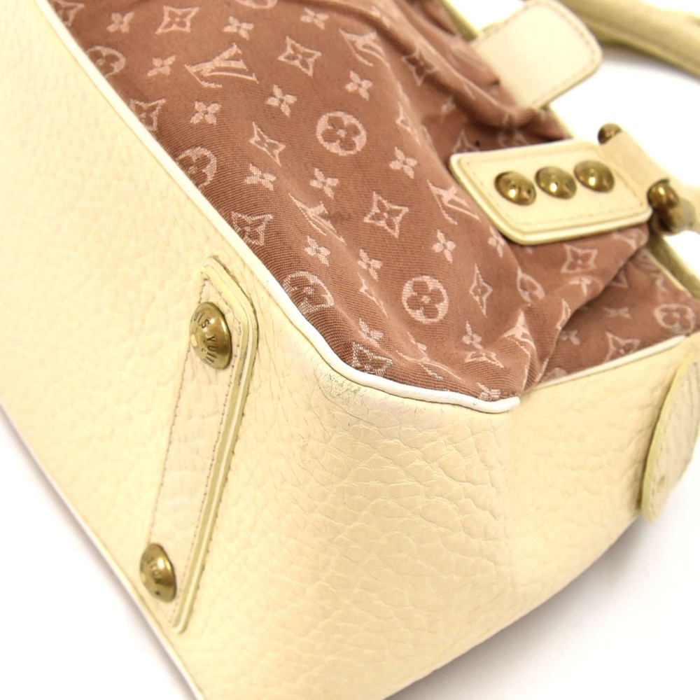 Louis Vuitton Mini Lin Trapeze PM Camel Handbag