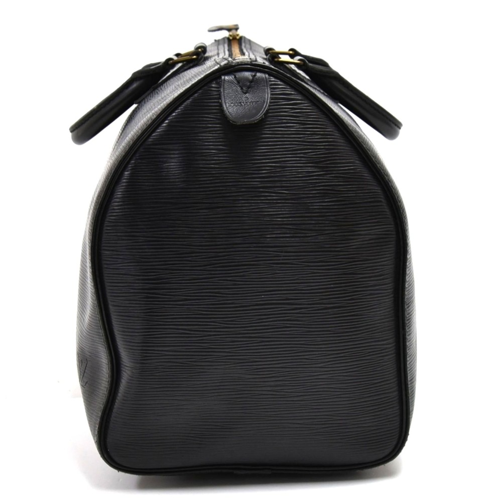 Louis Vuitton Black Epi Leather Noir Speedy 40 GM Large XL 856262