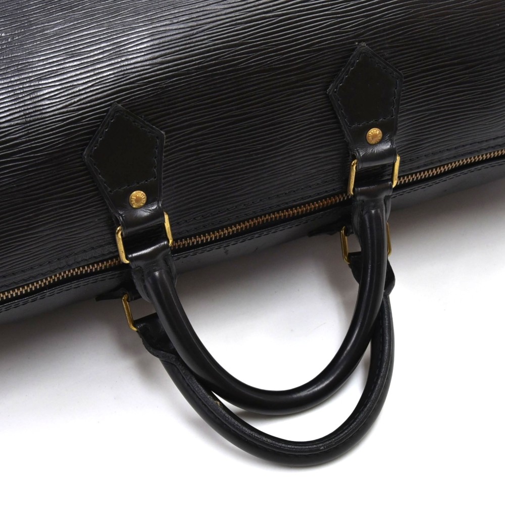 LOUIS VUITTON Epi Leather Black Speedy 40 Handbag