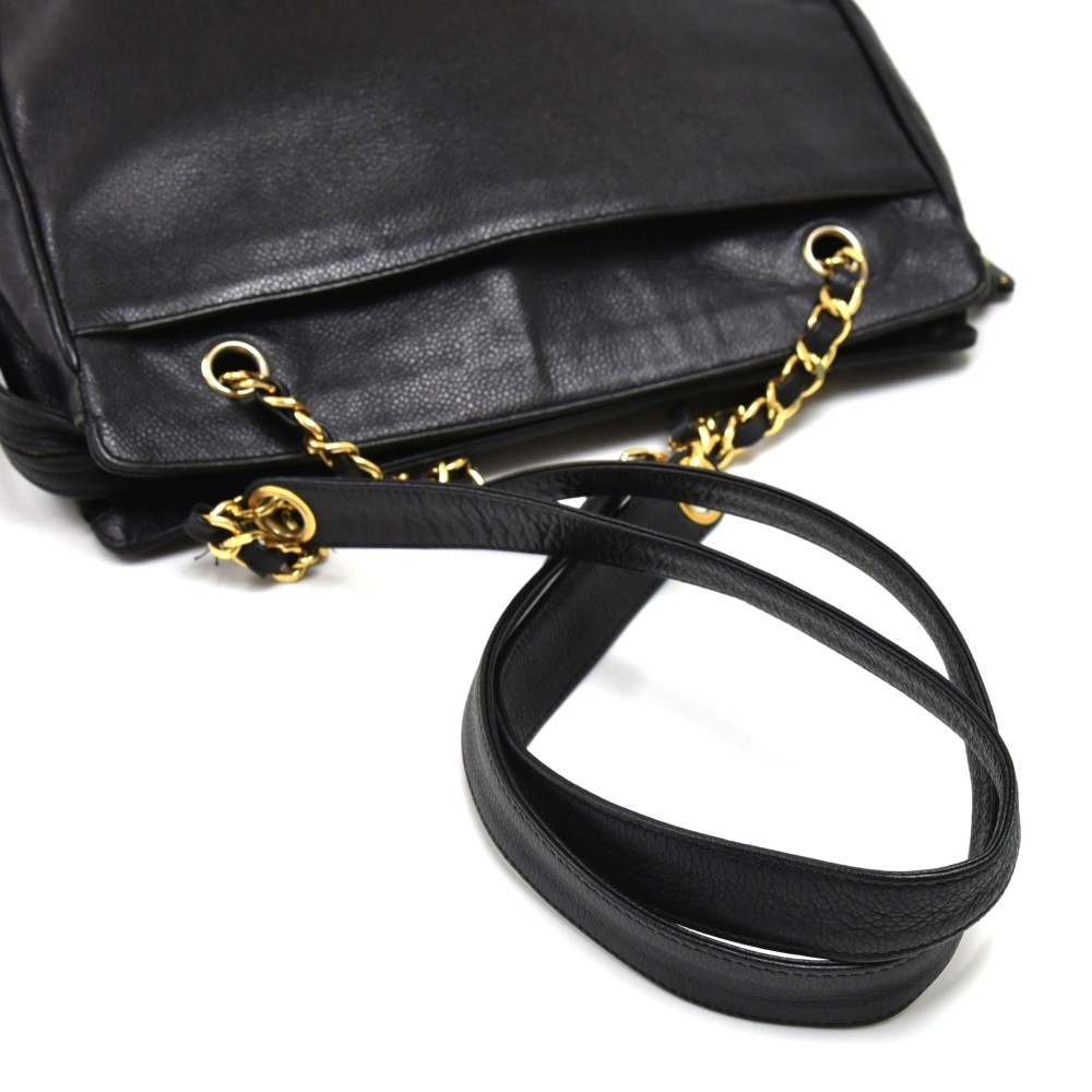 📽 • Chanel Caviar Triple Logos Bucket Bag, By SHM.Vintage