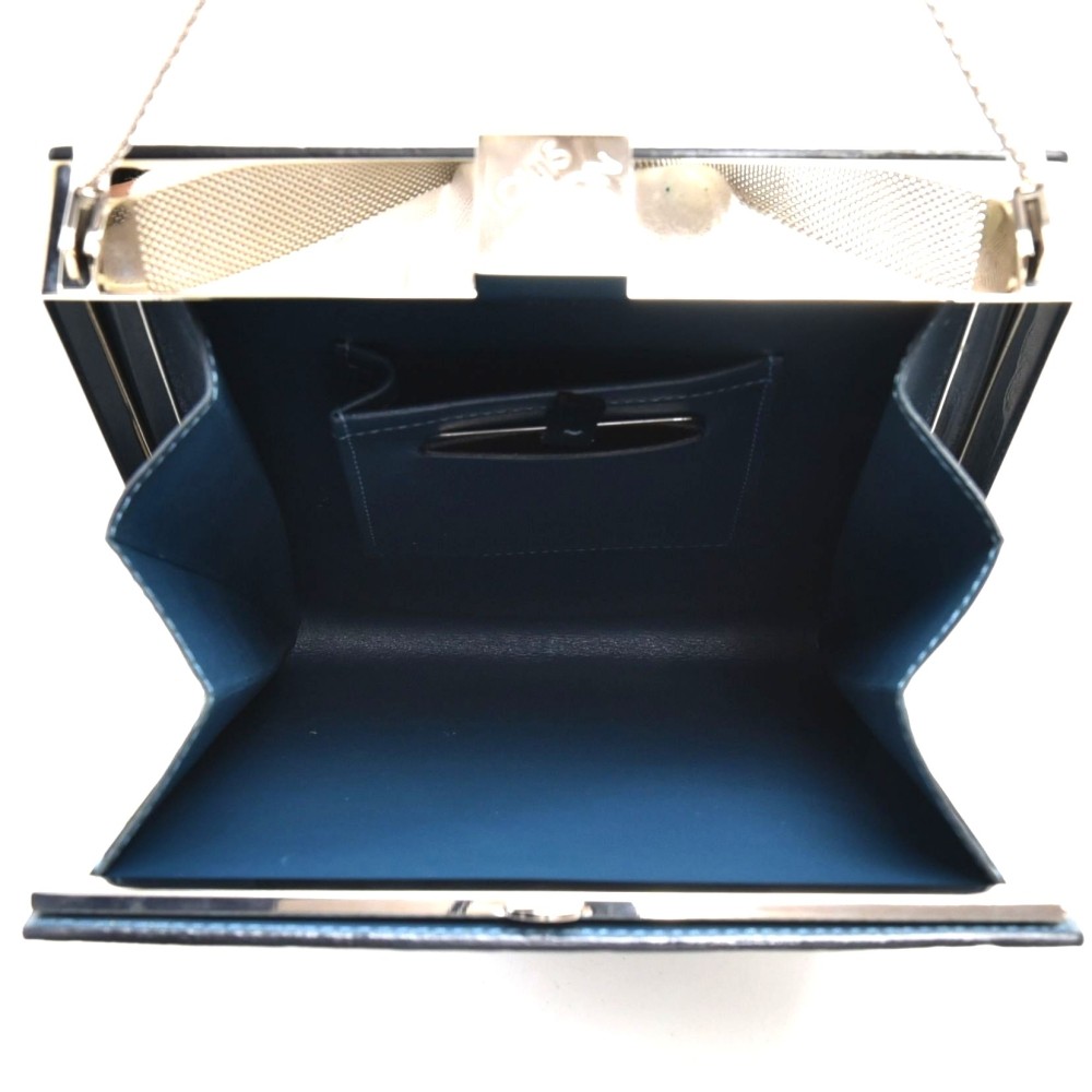 Louis vuitton ange gm deep green damier vernis leather evening bag clearance