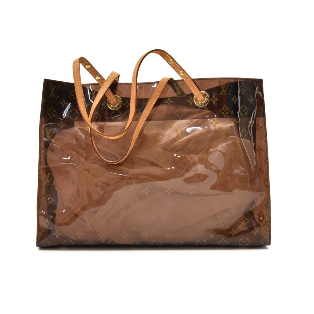 A closer look at a monogram handbag from the Louis Vuitton Cruise