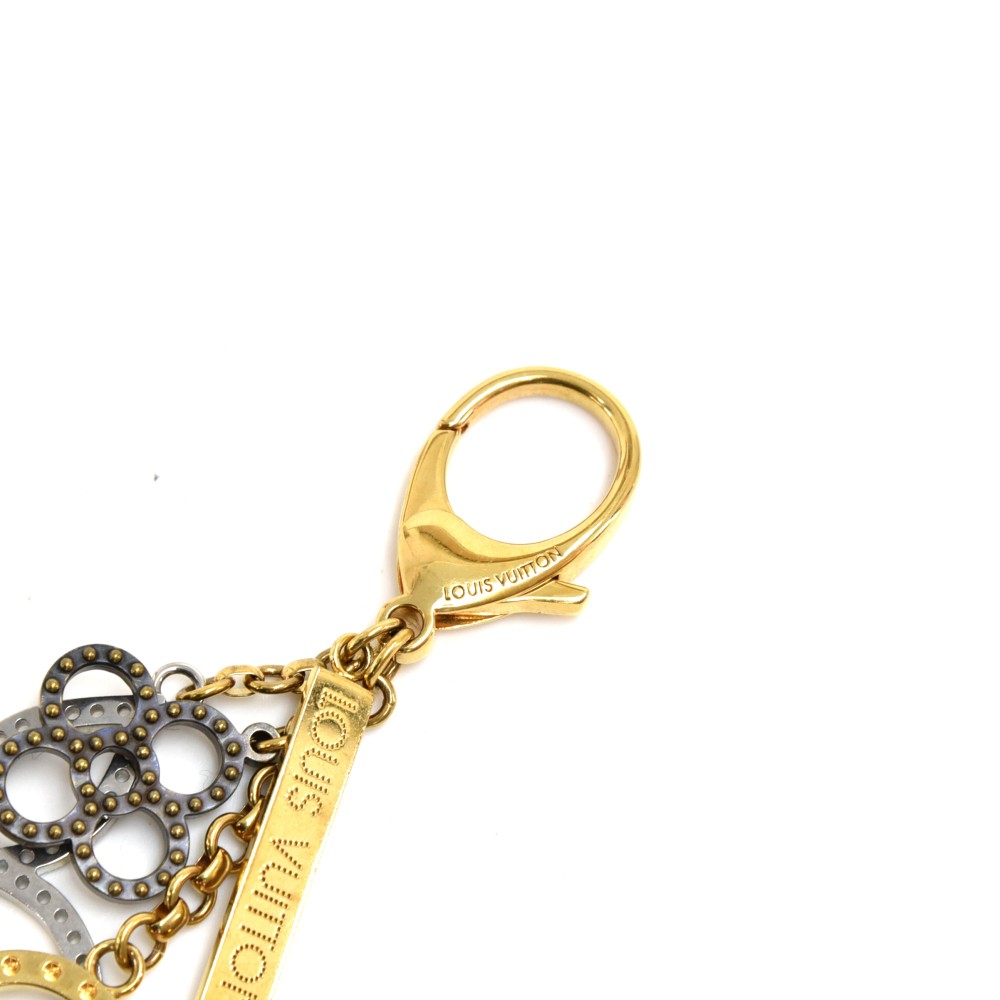 Louis Vuitton Charm Bijoux Sack Tapage Gold Silver Bag Keychain Ladies  M65090