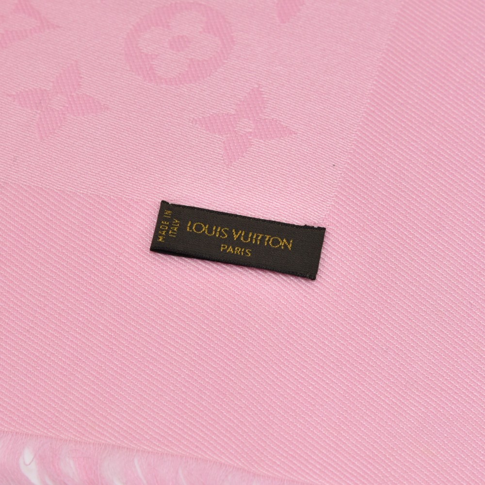 Louis Vuitton Pink Monogram Silk Blend Scarf ○ Labellov ○ Buy and Sell  Authentic Luxury