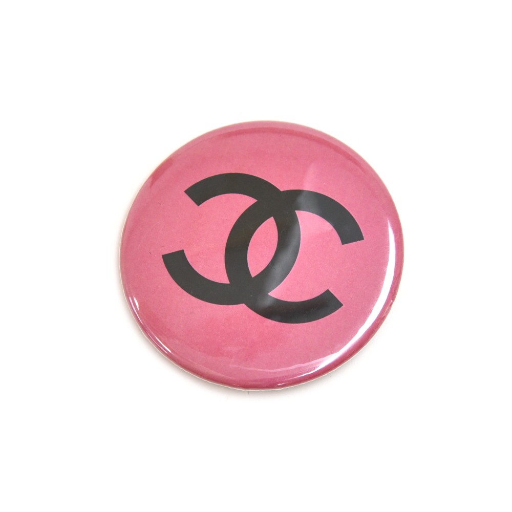 Chanel Chanel Rouge Round Pin CC Logo Badges - Set of 2