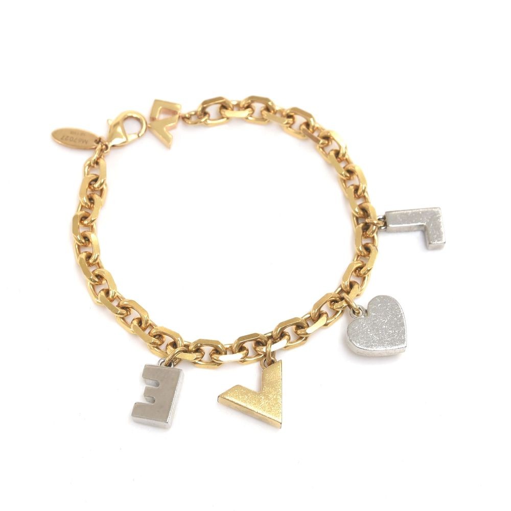 Louis Vuitton, Jewelry, Louis Vuitton Bracelet Brasserie Roman Holiday  M8273 Gold Metal Womens Mono
