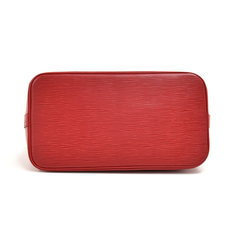 Louis Vuitton Louis Vuitton Alma Red Epi Leather Handbag