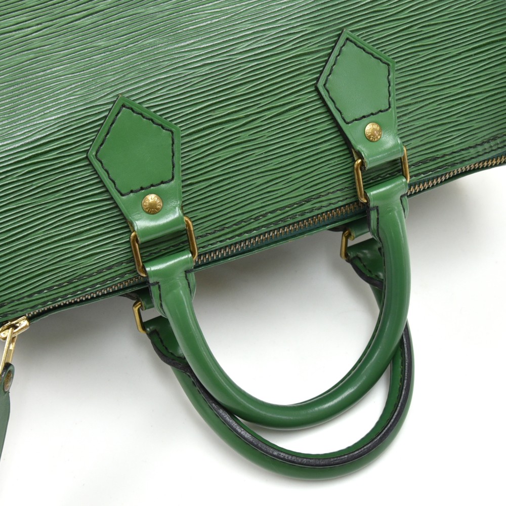 Vintage Louis Vuitton Speedy 25 Green Epi Leather Bag VI0942 030723 –  KimmieBBags LLC