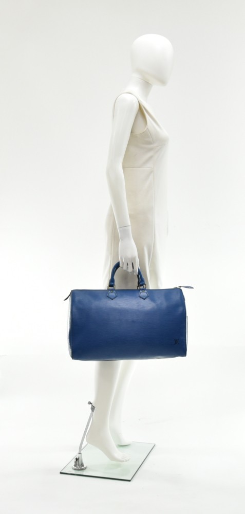 Louis Vuitton Epi Speedy 40 - Blue Handle Bags, Handbags - LOU789497