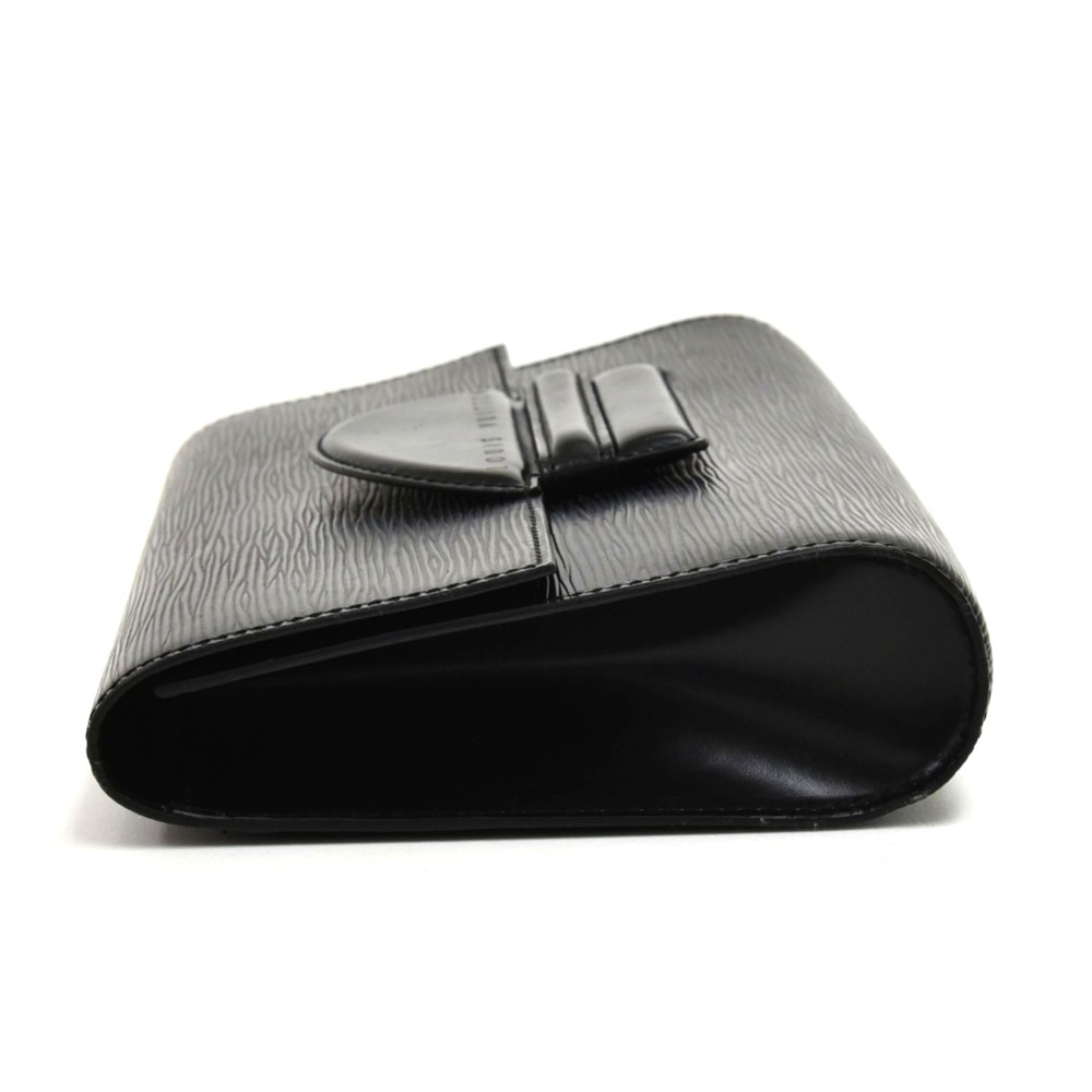 Pochette accessoire leather clutch bag Louis Vuitton Black in Leather -  35653095