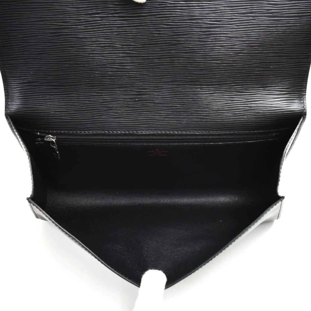 Louis Vuitton Black Epi Pochette Home Envelope Clutch 860457