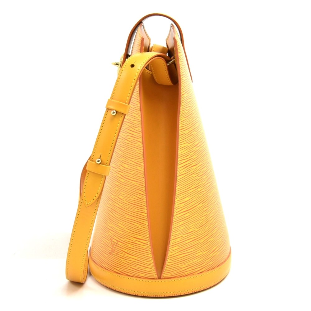Louis Vuitton Cluny Shoulder Bag Yellow Epi M52259 – AMORE Vintage