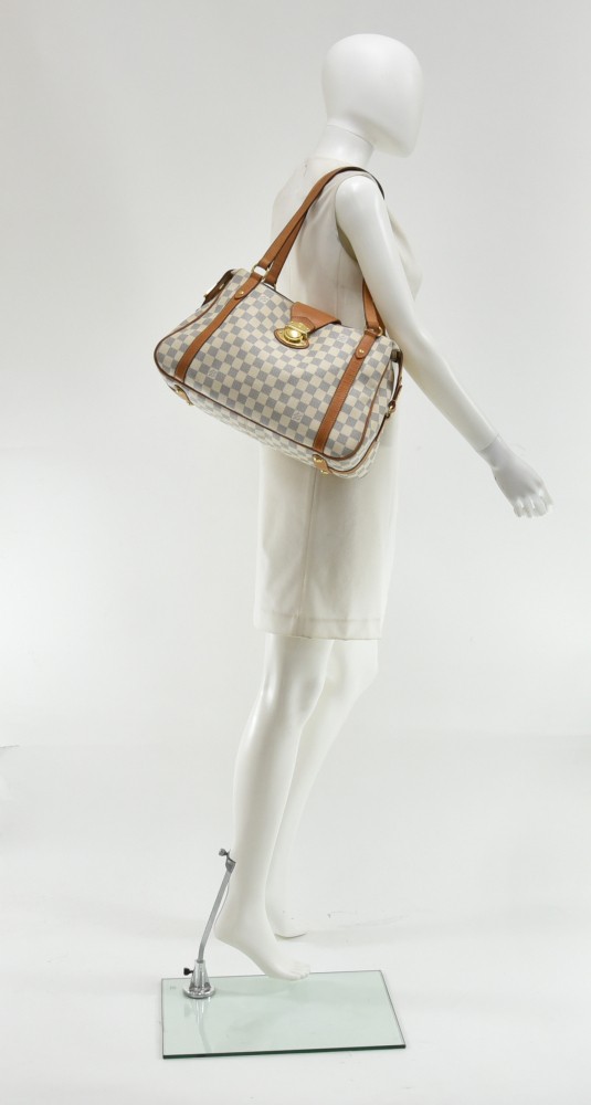 Louis Vuitton Stresa GM White Damier Azur Shoulder Bag in 2023