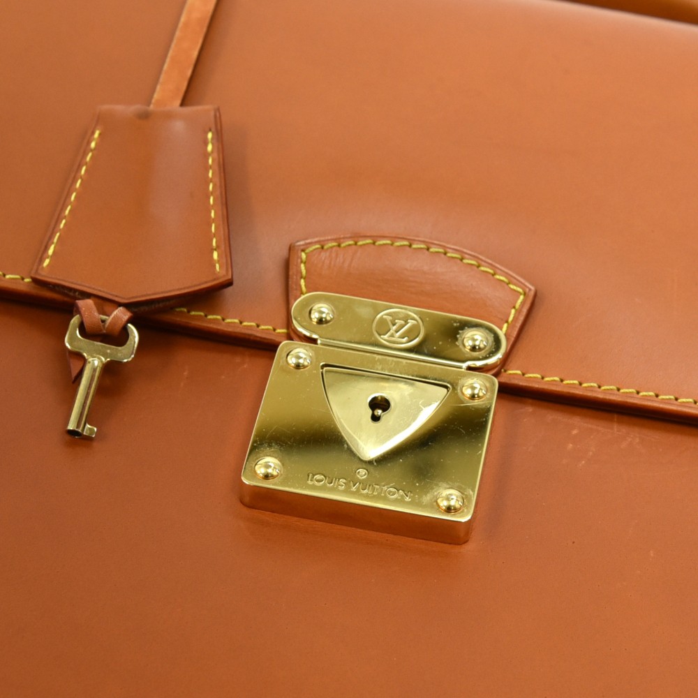 Louis Vuitton Black Epi Leather Robusto Briefcase with key
