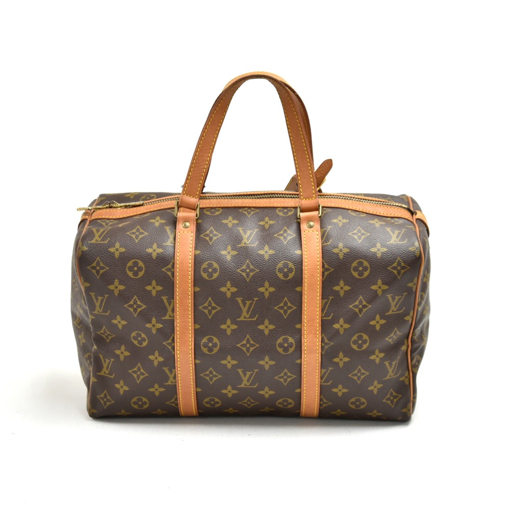 FLASH SALE!! Louis Vuitton Sac Souple 35 Travel Bag coated canvas