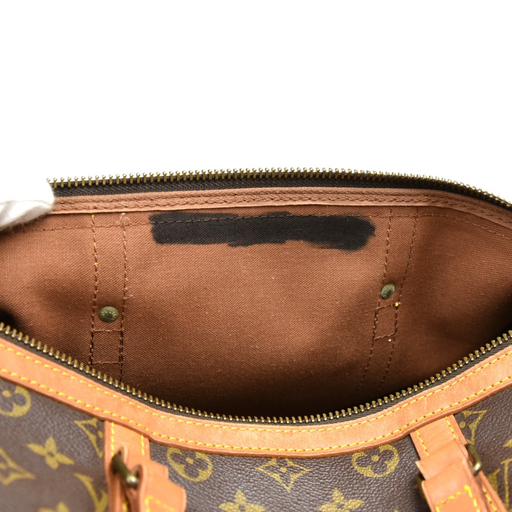 FLASH SALE!! Louis Vuitton Sac Souple 35 Travel Bag coated canvas leather  trim