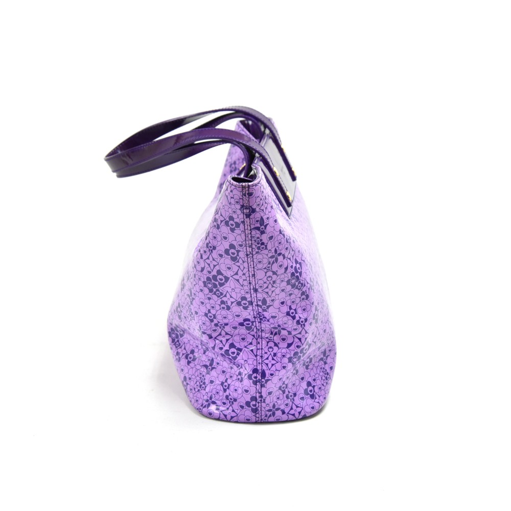 Cosmic blossom handbag Louis Vuitton Purple in Plastic - 33910216