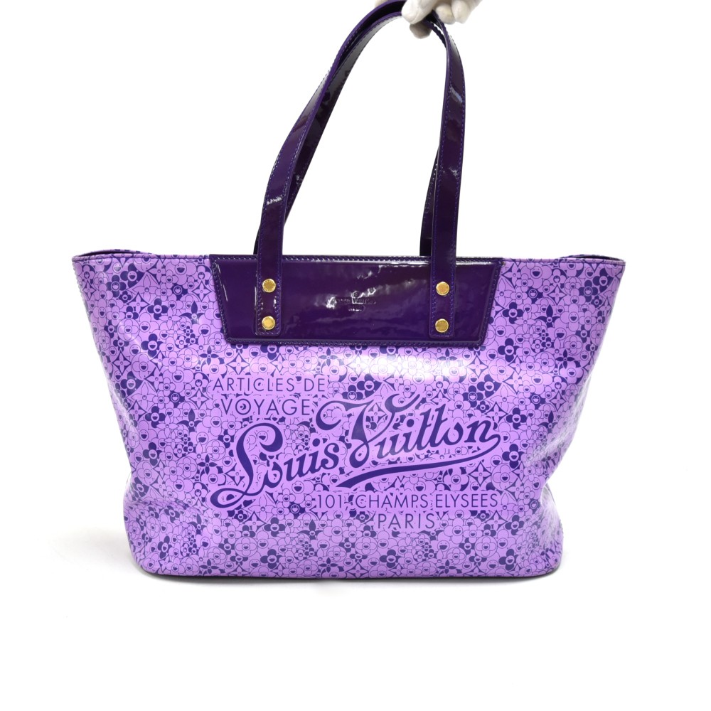 Louis Vuitton Louis Vuitton Cosmic Blossom Purple PM Vinyl Tote