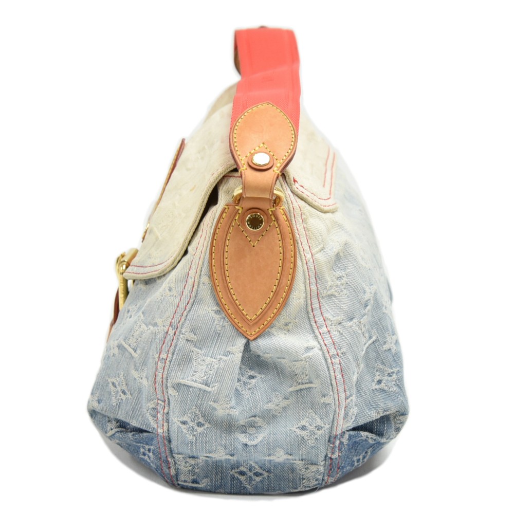 LV Ombre Monogram Blue Denim Messenger Bag, Women's Fashion, Bags