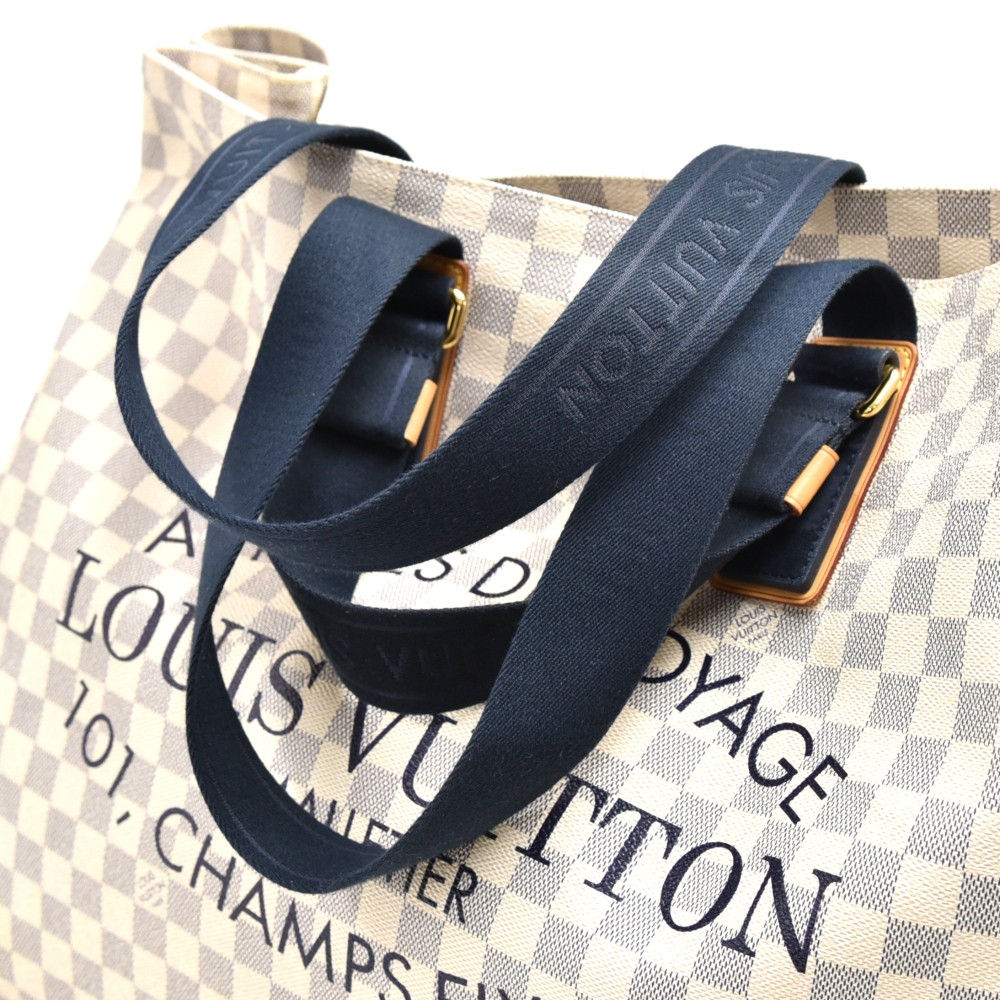 Louis Vuitton Louis Vuitton Plein Soleil Beige Denim Tote Bag 2012
