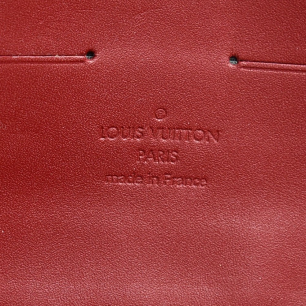 🛑 Louis Vuitton Red Sunset Blvd Vernis Monogram Wallet Pochette