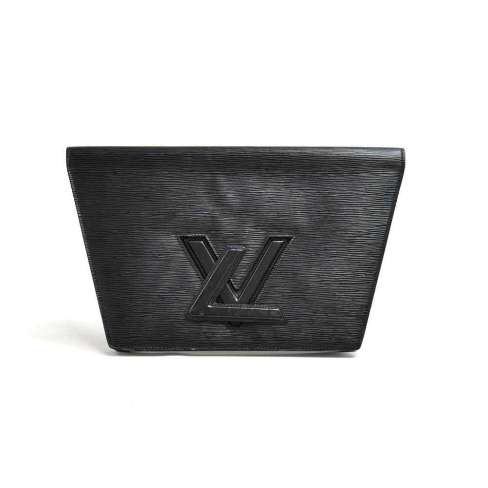 Pochette accessoire leather handbag Louis Vuitton Black in Leather -  19535975