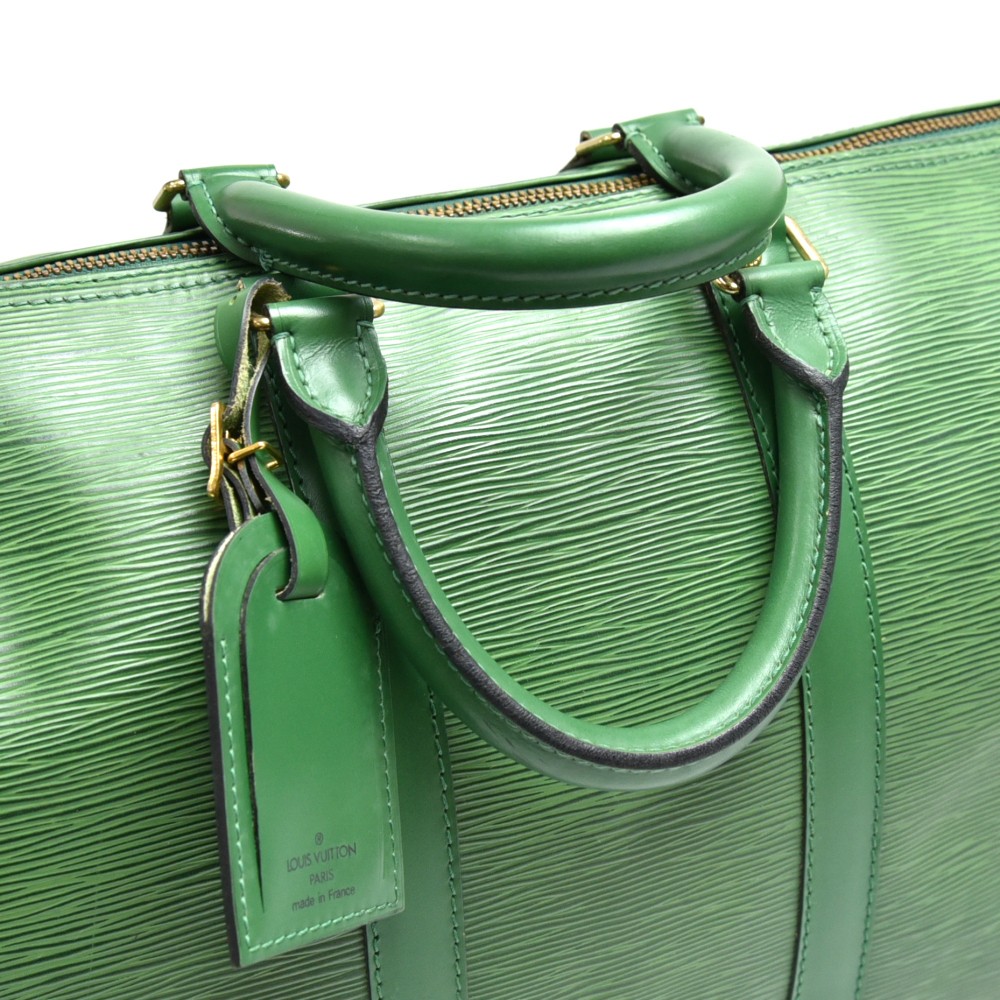 Louis Vuitton Green Epi Leather Borneo Keepall 45 duffle bag ref