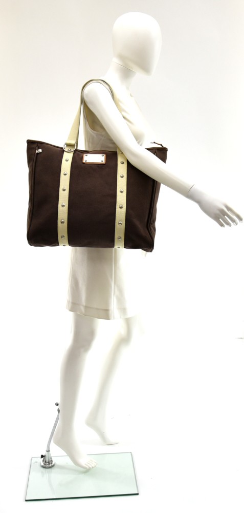 Louis Vuitton LV Cup Canvas Tote w/ Charm - Brown Totes, Handbags