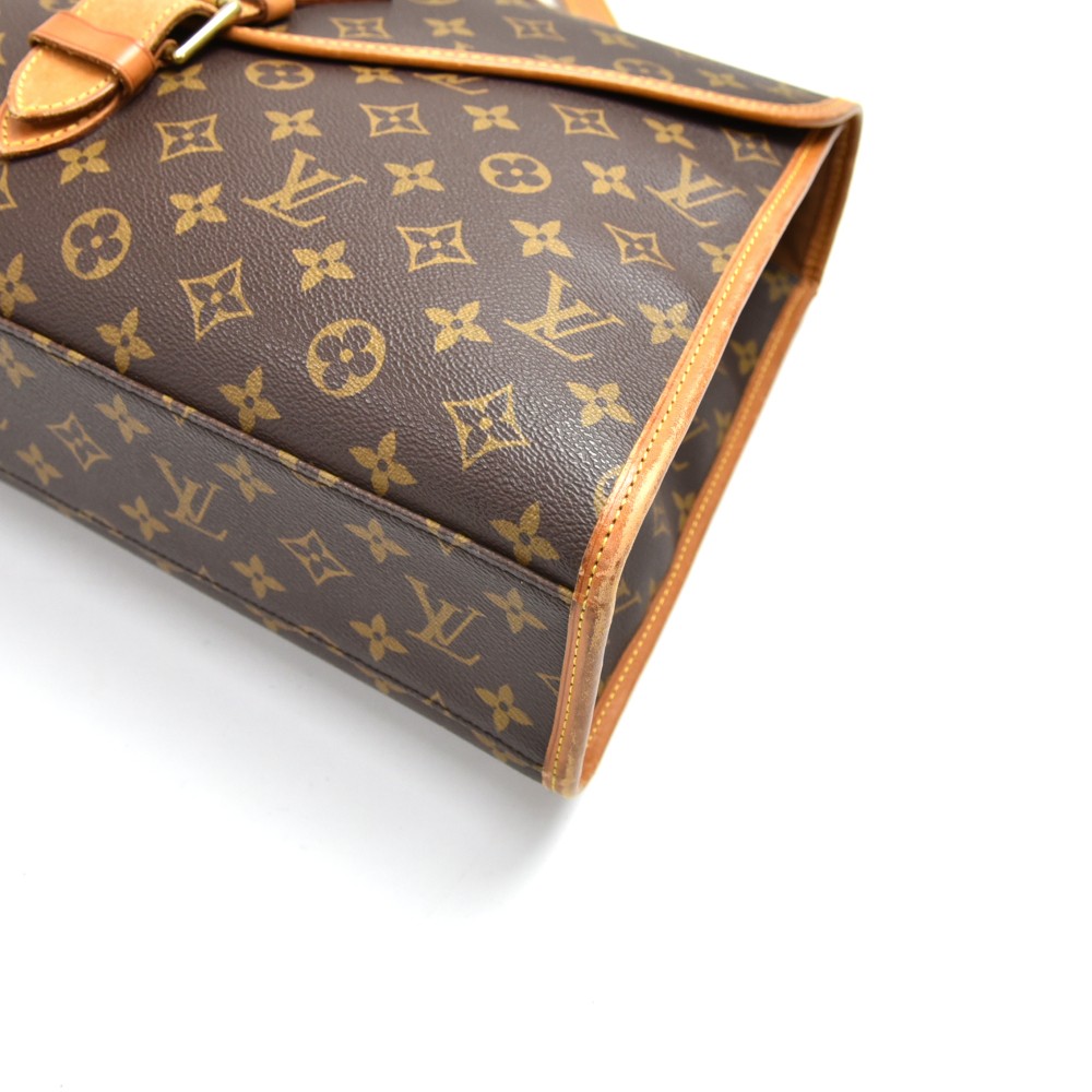 Sold at Auction: Louis Vuitton Beverly briefcase monogram business handbag  purse: coated canvas with 11H x 15 1/2W x 4 1/2D, 1 3/4H (strap drop)