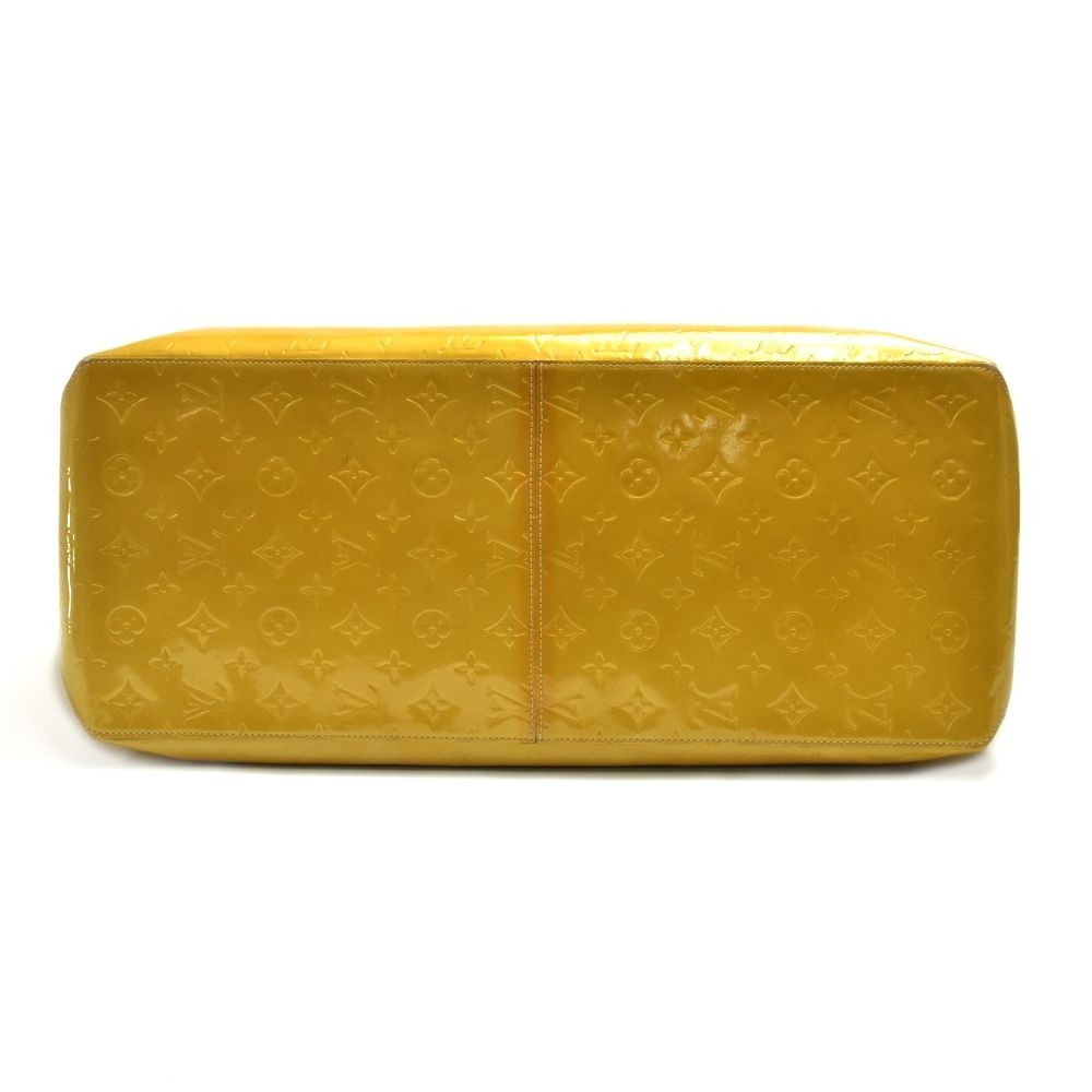 Louis Vuitton Reade GM 870967 Yellow-Green Monogram Vernis Leather Tote