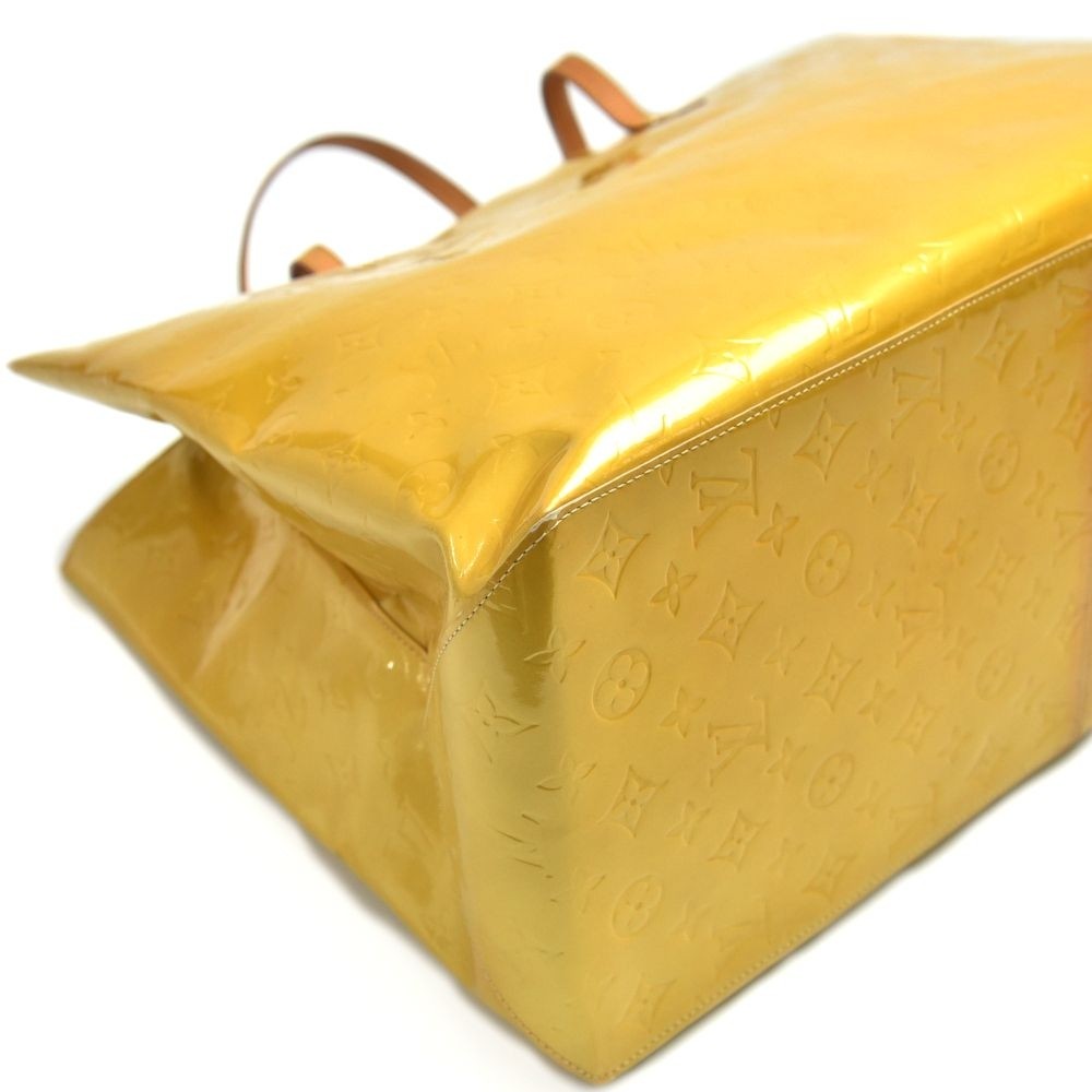 Louis Vuitton Yellow-Beige Monogram Vernis Reade GM Tote Bag