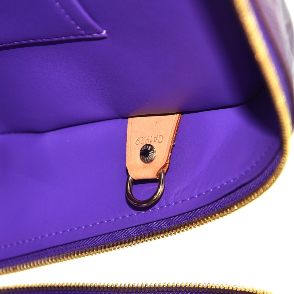 Louis Vuitton Purple Monogram Vernis Sutton Bag - Yoogi's Closet