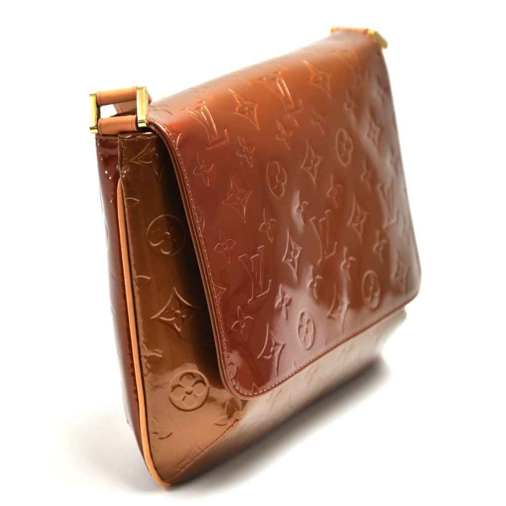 Louis Vuitton Bronze Monogram Vernis Copper Thompson Street Musette Flap  Bag For Sale at 1stDibs