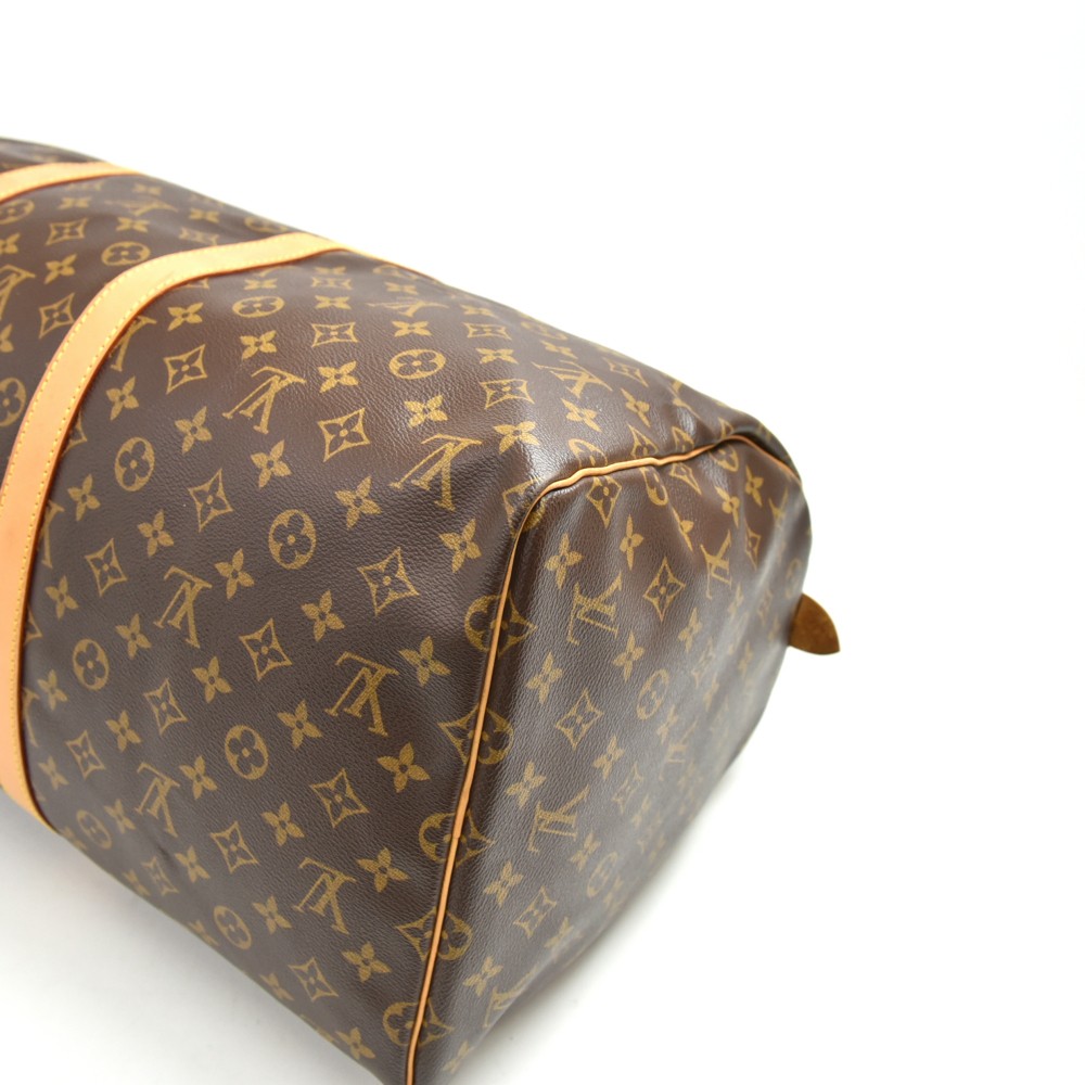 Louis Vuitton // Monogram Canvas Leather Keepall 55 cm Duffle Bag Luggage  // FL0062 // Pre-Owned - Pre-Owned Designer Bags & Accessories - Touch of  Modern