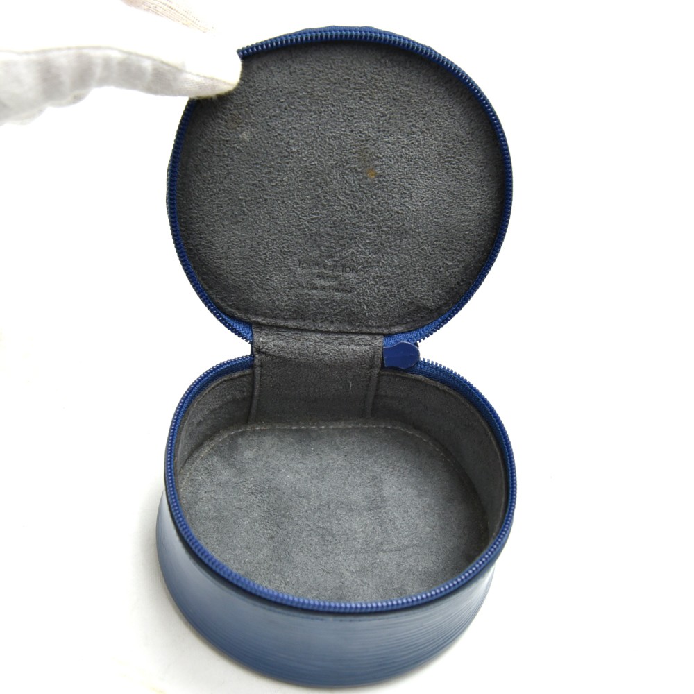 Louis Vuitton Ecrin Bijoux Jewelry Case Epi Leather PM Blue at 1stDibs