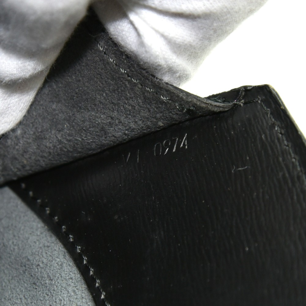 Louis Vuitton Vintage Cluny Black Epi Leather Bucket Shoulder Bag –  Amarcord Vintage Fashion