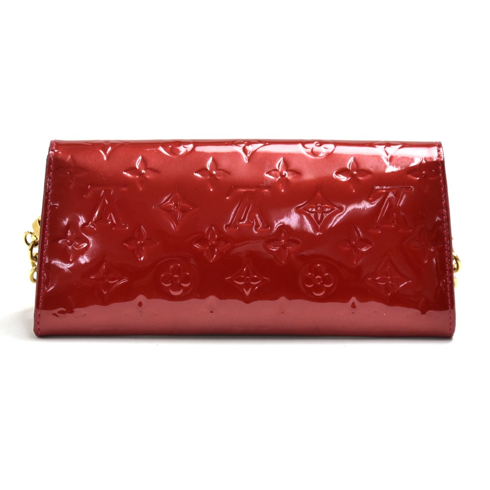 Sunset boulevard patent leather bag Louis Vuitton Burgundy in Patent  leather - 34457079