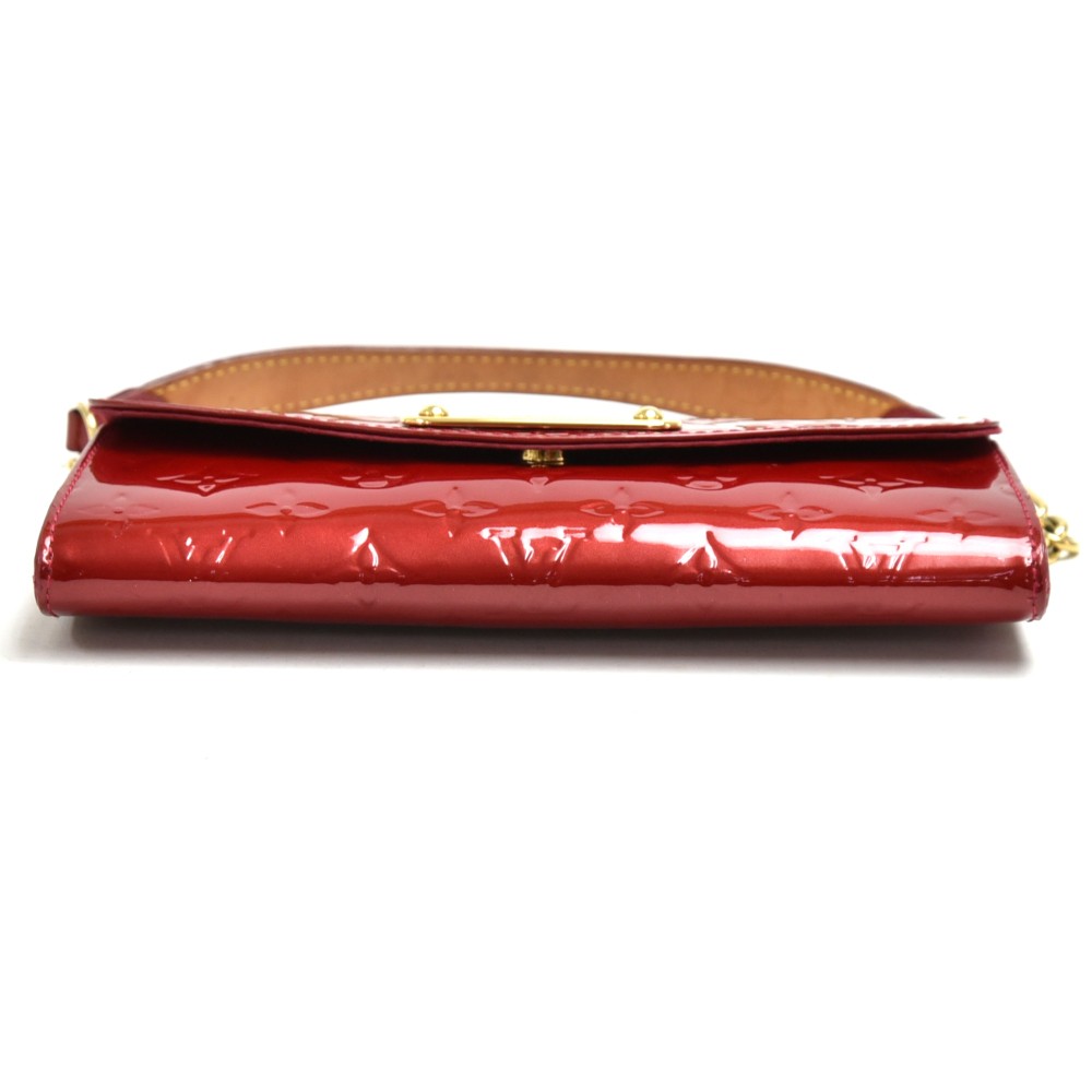 Louis VUITTON Sunset Boulevard lacquered leather pouch