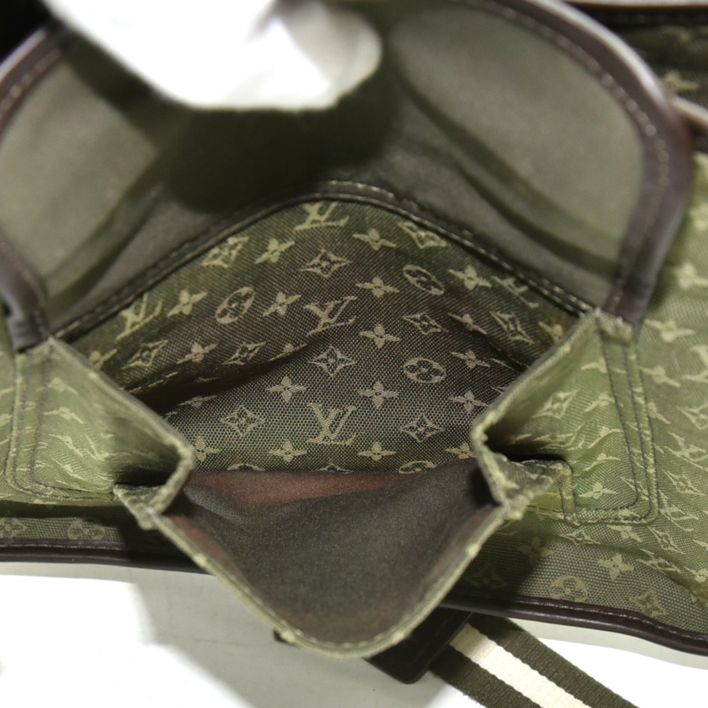 Louis Vuitton Khaki Monogram Mini Lin Sac Mary Kate 3LK1219