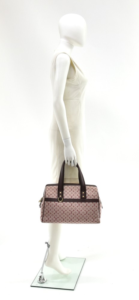 Louis Vuitton Rare Beige Monogram Mini Lin Josephine GM Speedy Boston Bag  862724 For Sale at 1stDibs
