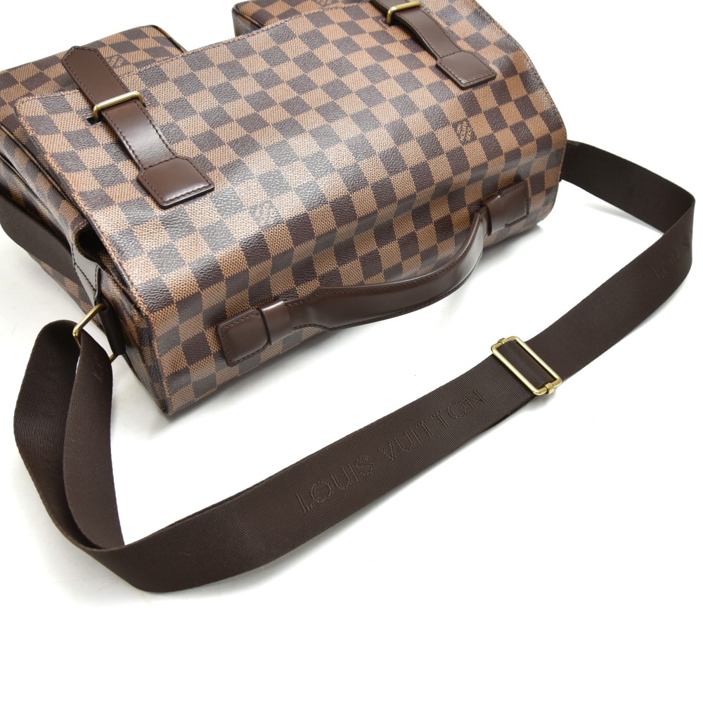 Louis Vuitton Broadway Damier Ebene 219916 Brown Canvas Messenger Bag For  Sale at 1stDibs