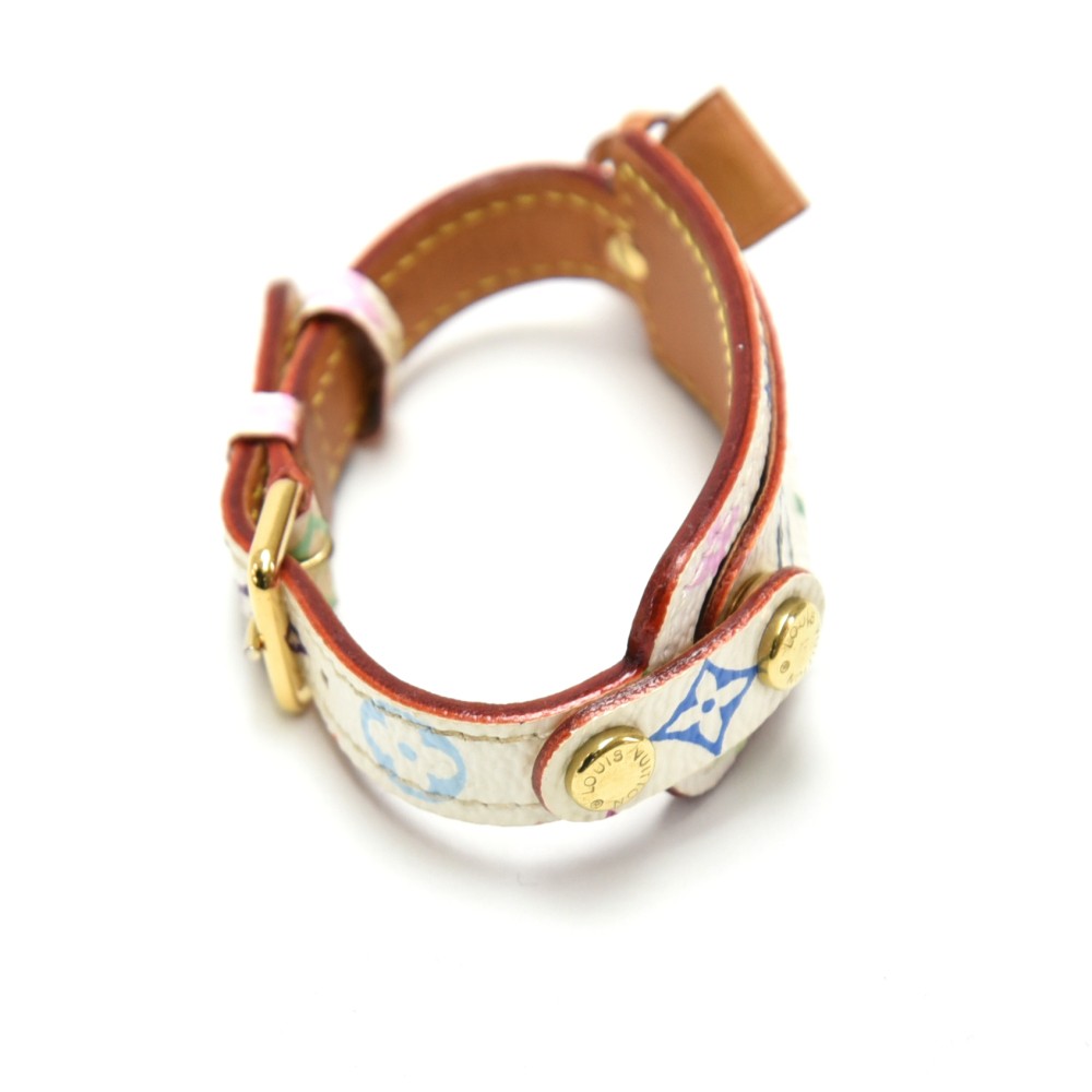 Sold-LOUIS VUITTON White Multicolore Serrure Bracelet – Preloved Lux