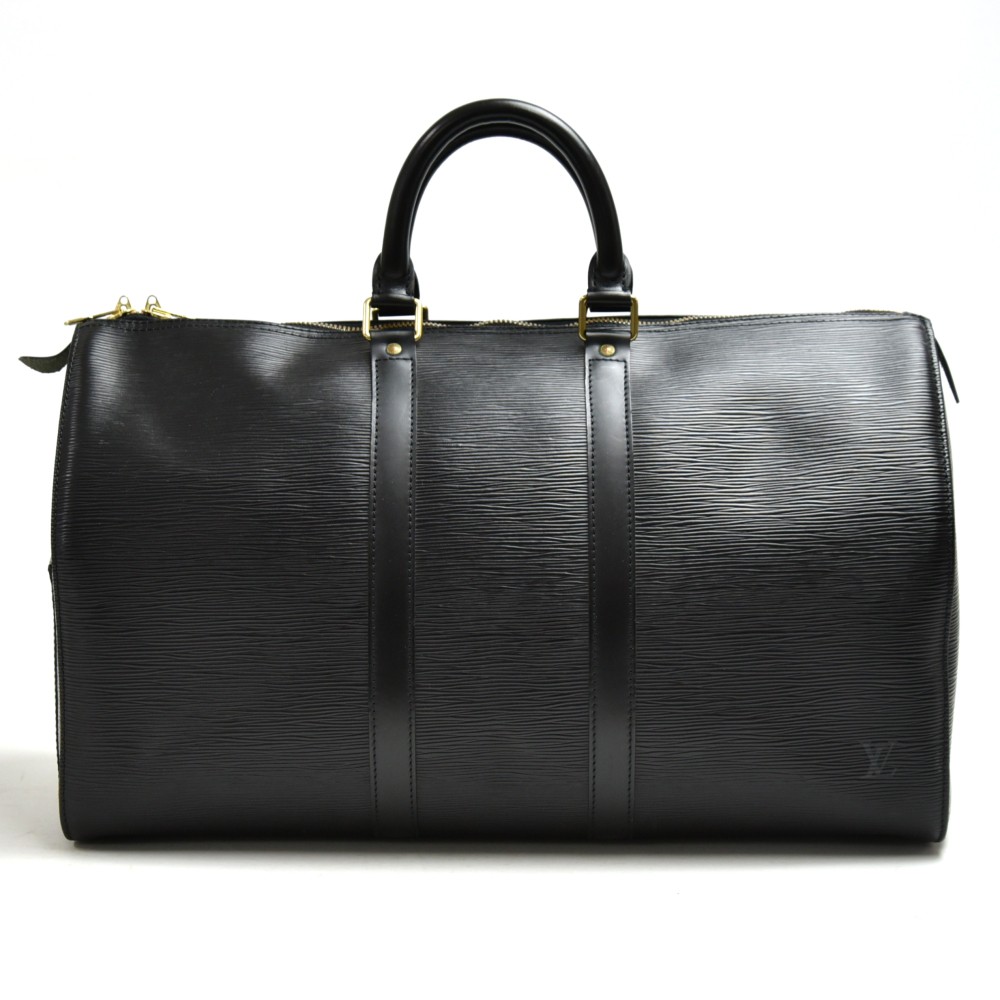 Louis Vuitton Vintage Louis Vuitton Keepall 45 Black Epi Leather ...