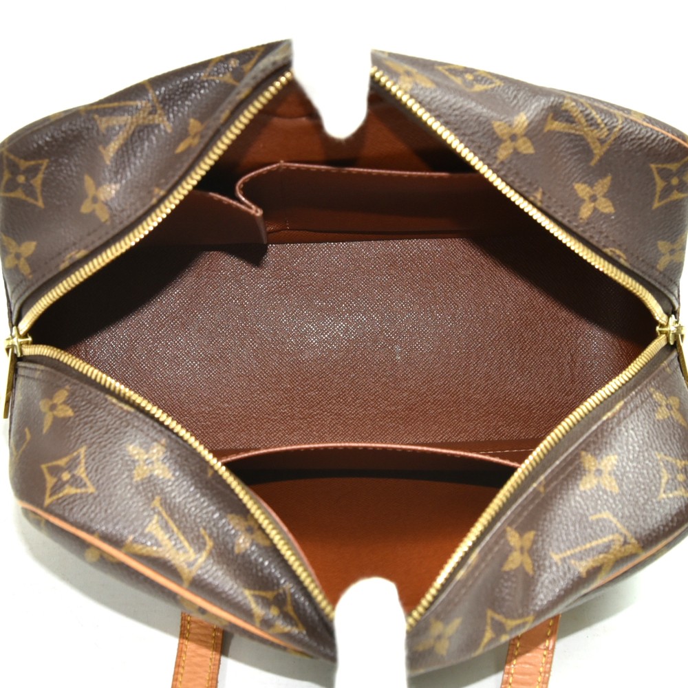 Louis Vuitton Cite Handbag Monogram Canvas MM Brown 2362711