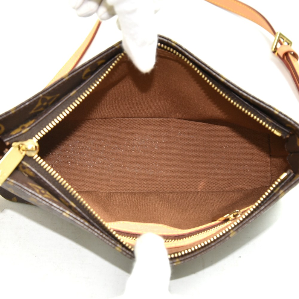Louis Vuitton Trotteur shoulder bag Brown Cloth ref.492321 - Joli