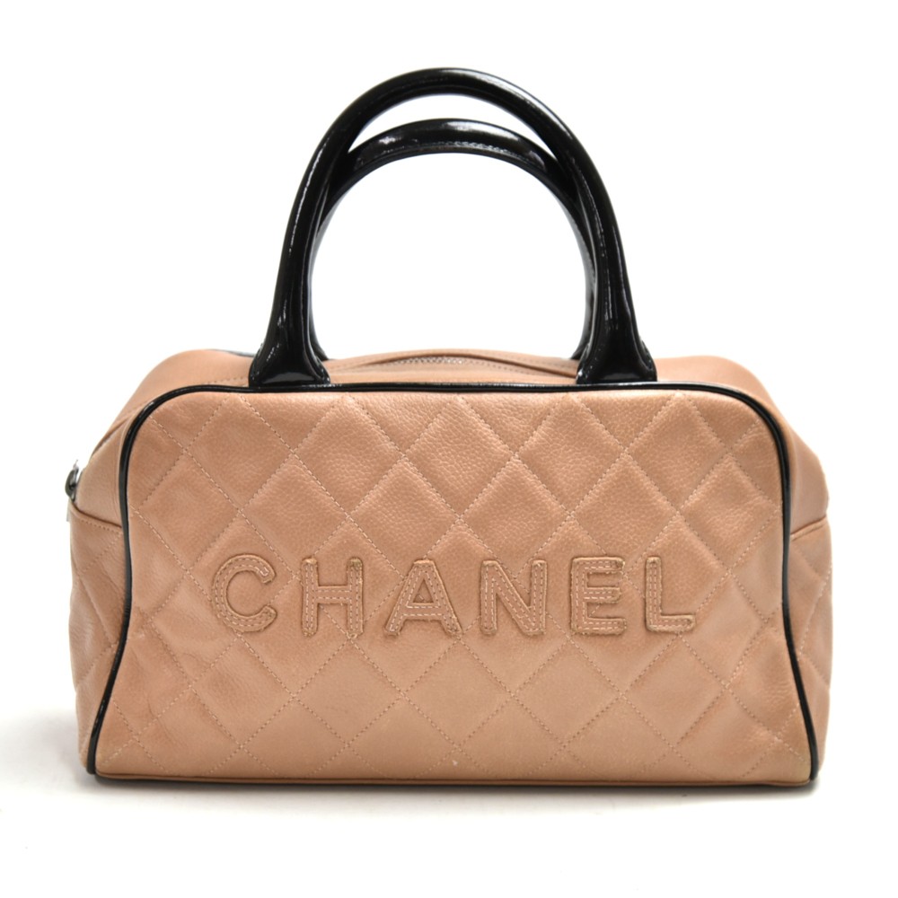 Chanel Chanel Sports Line Brown Quilted Canvas Mini Boston Bag