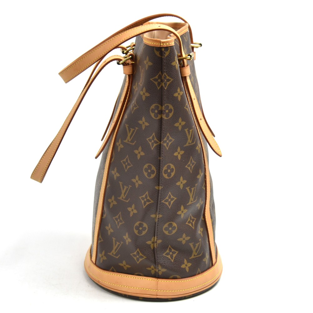 Louis Vuitton Bag Monogram Bucket GM Canvas Shoulder Hand Bag A918