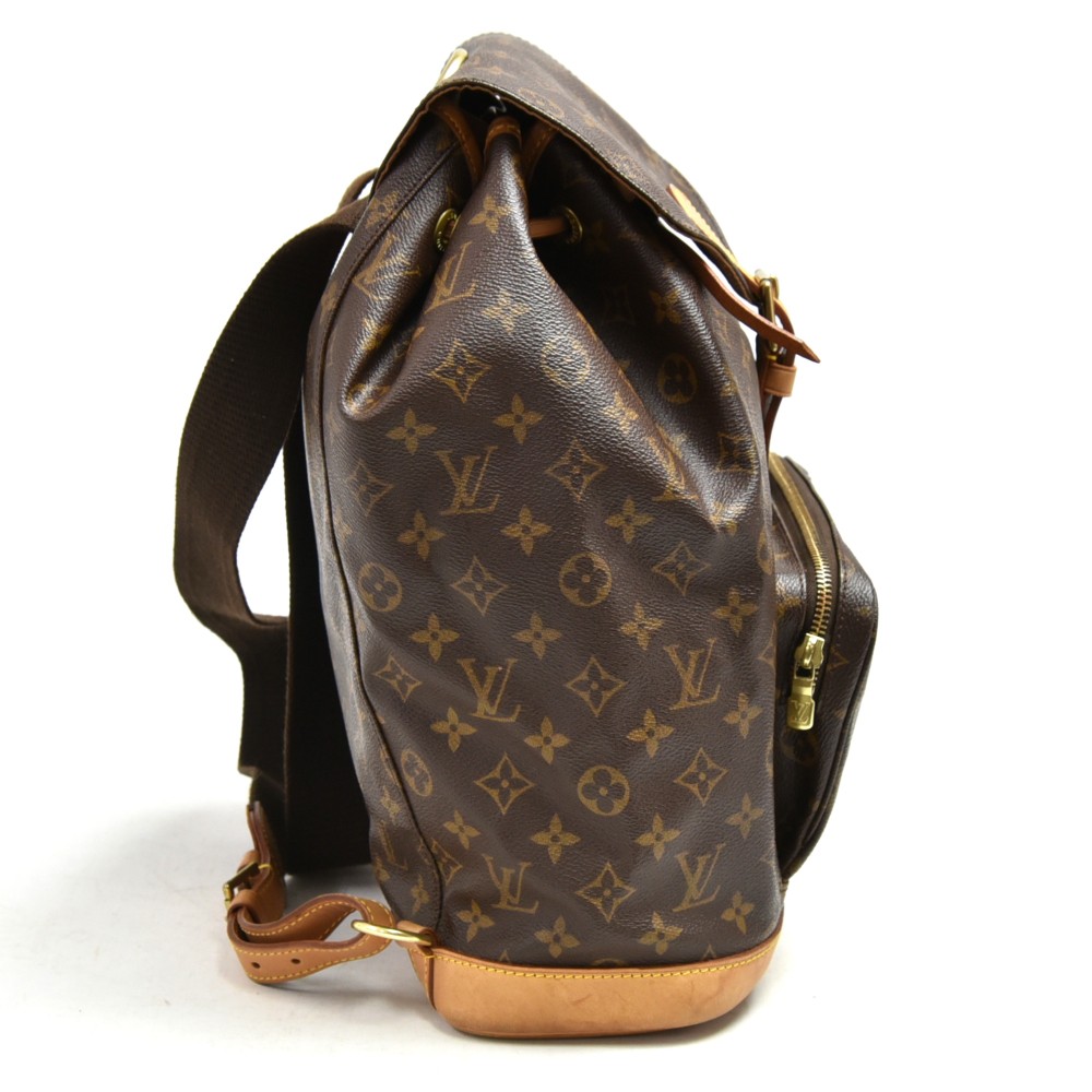 Louis Vuitton Navy Monogram Mini Lin Canvas Montsouris GM Backpack Gold  Hardware, 2003 Available For Immediate Sale At Sotheby's