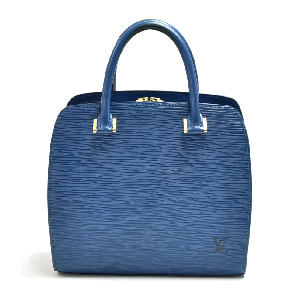 Artsy leather handbag Louis Vuitton Blue in Leather - 36090747